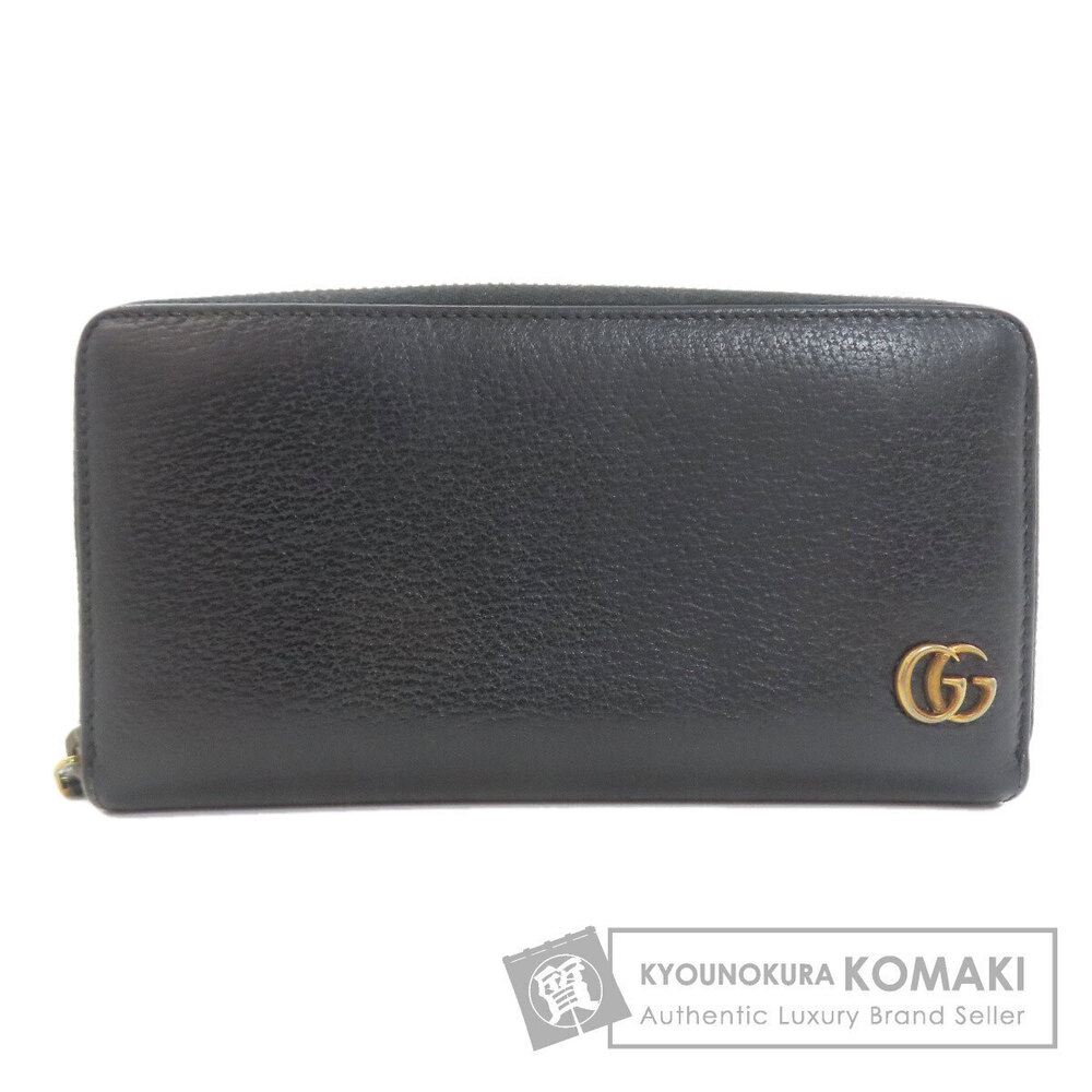 Gucci Double GG Marmont Long Wallet coin purse Leather